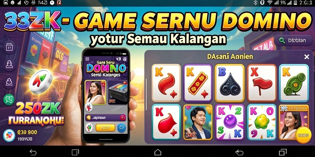 Screenshot gameplay menarik dari 33ZK saat bermain Domino.