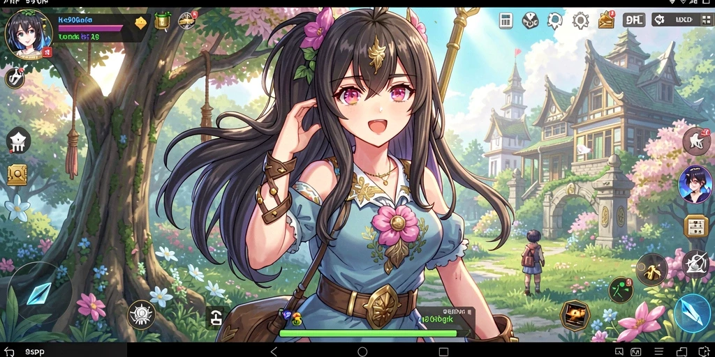 Screenshot gameplay 99RP yang menampilkan karakter anime dalam aksi.