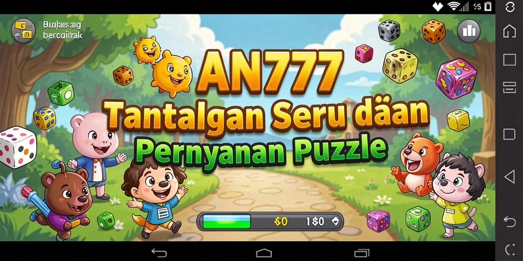 Screenshot AN777 menampilkan aktivitas gameplay puzzle yang menantang dan mengasyikkan.