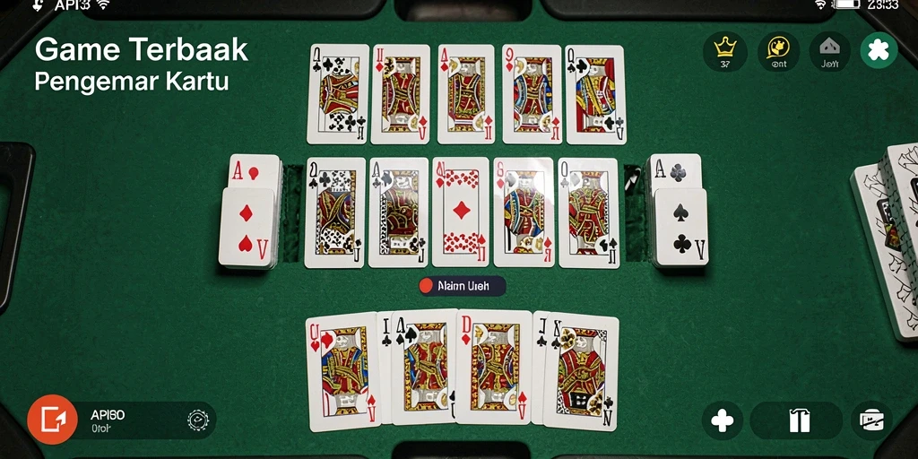 Screenshot menunjukkan gameplay seru permainan Domino di API33.