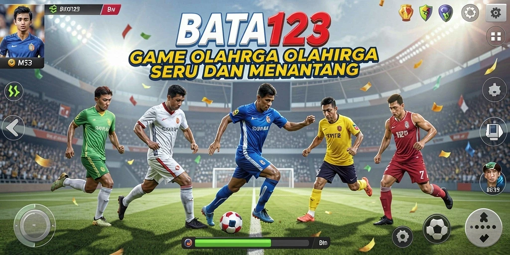 Tampilan langsung gameplay olahraga yang mendebarkan dari BATA123.