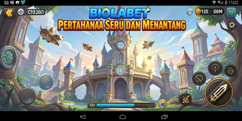 Tampilan gameplay menakjubkan dari BIOLABET dalam aksi Tower Defense.