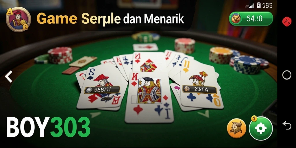 Tampilan gameplay Gaple yang menarik dan interaktif.