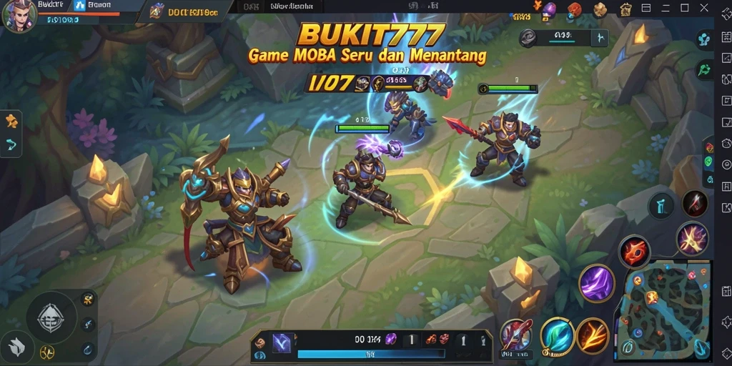 Tampilan gameplay menarik BUKIT777 dengan aksi pertempuran seru.