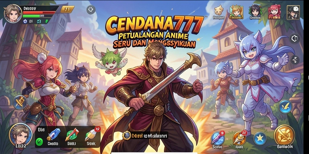 Tampilan gameplay CENDANA777 yang menarik dan berwarna.