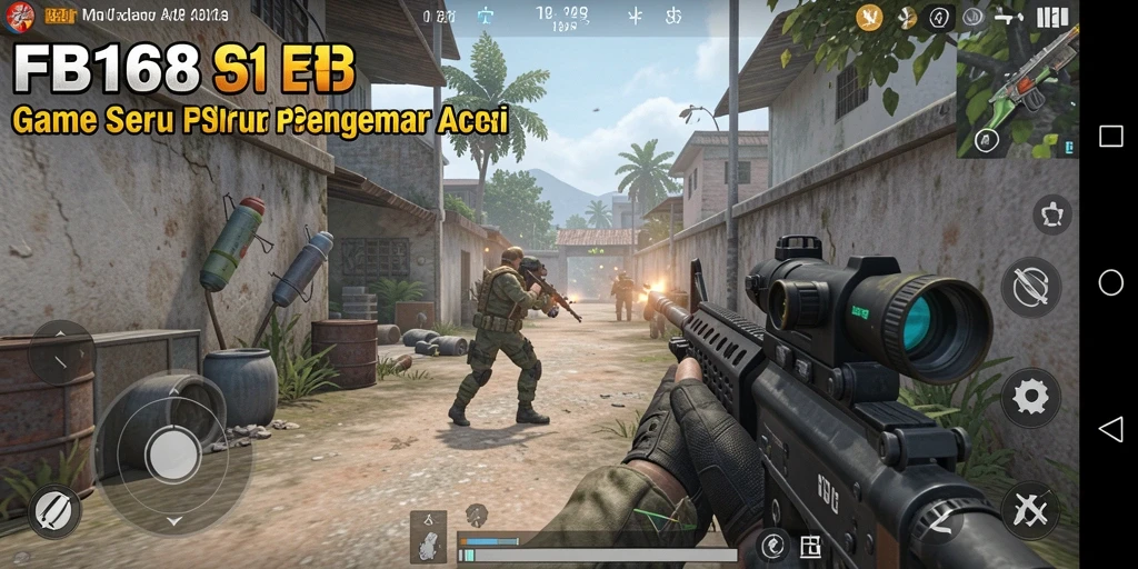 Gameplay FB168 yang intens dan menegangkan dalam pertempuran FPS.