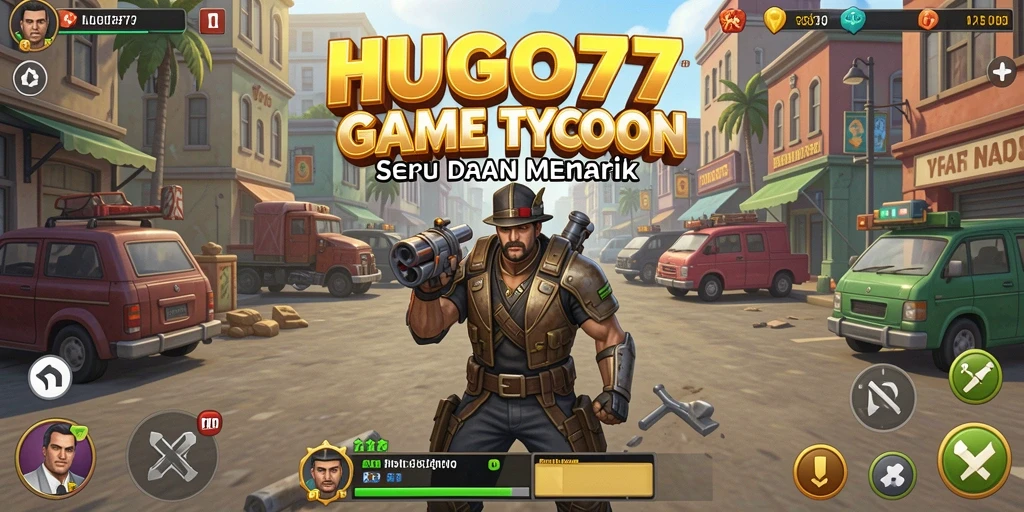 Tampilan gameplay HUGO77 yang menarik dan interaktif.