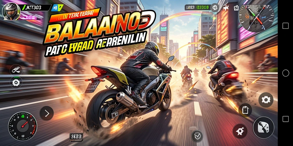 Gameplay seru dan mendebarkan di JKT303 dengan motor balap.