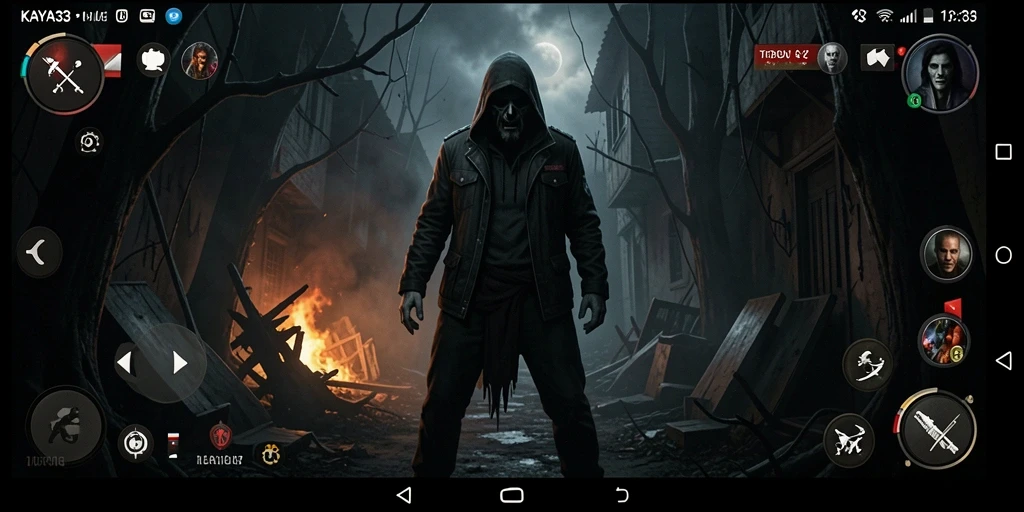 Tangkapan layar gameplay KAYA33 yang menampilkan suasana Horror menegangkan.