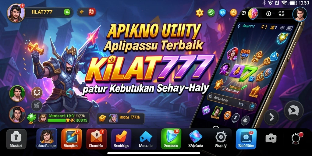 Tampilan aplikasi KILAT777 dengan antarmuka yang intuitif.