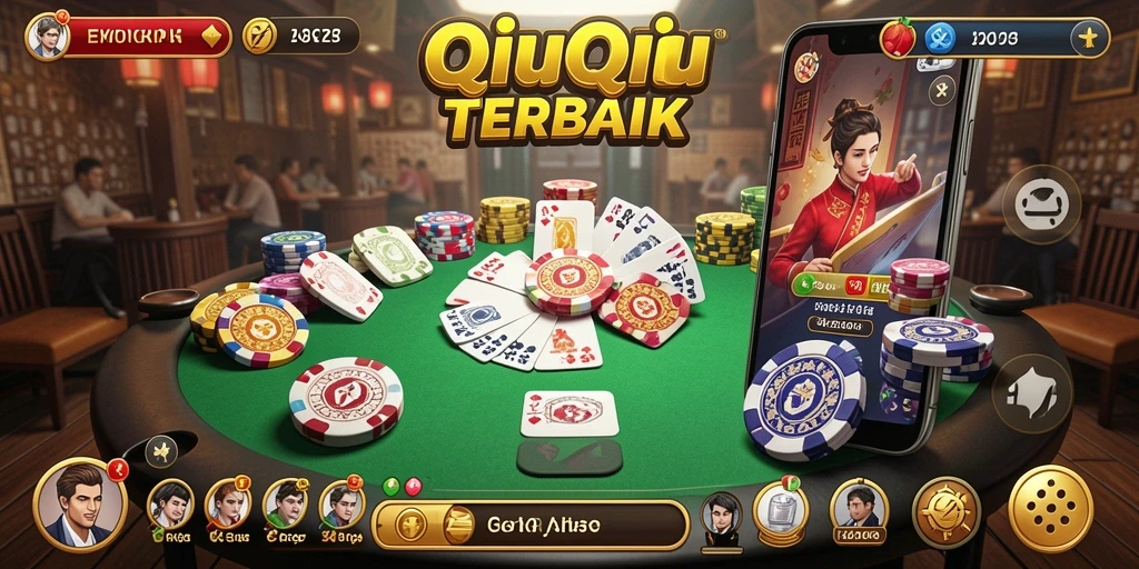 Screenshot gameplay KKRP menampilkan suasana permainan QiuQiu yang seru.