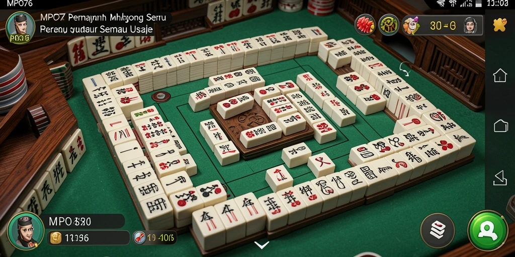 Tampilan gameplay MPO76 yang seru dan interaktif dalam permainan Mahjong.