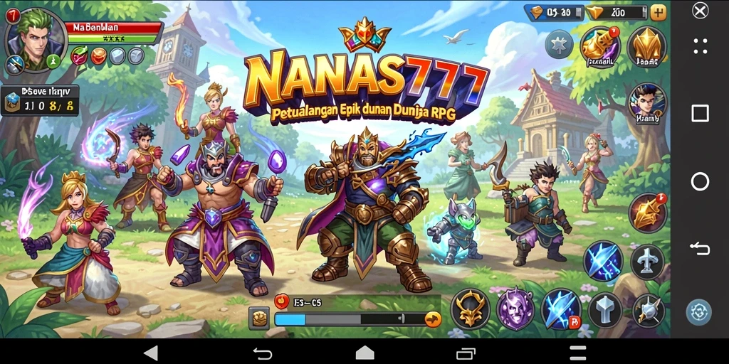 Tampilan gameplay NANAS777 yang menampilkan pertempuran seru dan grafis menawan.