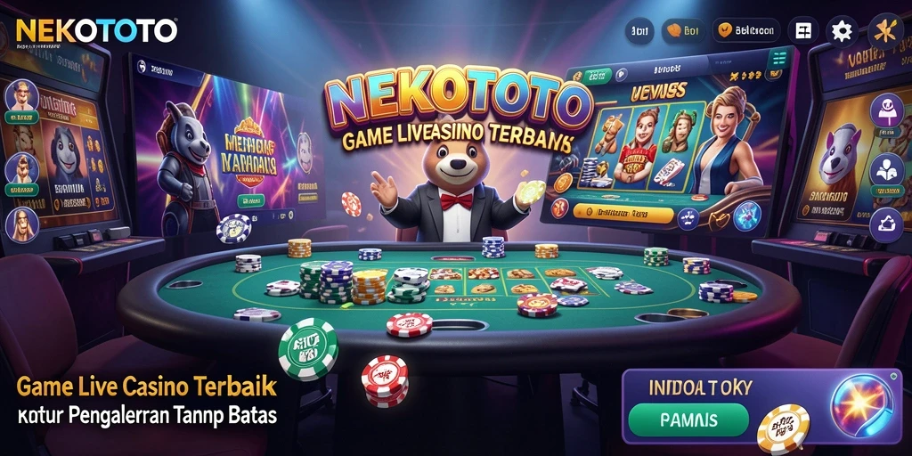 Gameplay interaktif di NEKOTOTO dengan dealer langsung yang profesional.