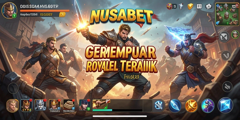 Tangkapan layar NUSABET menampilkan aksi pertempuran seru dalam game Battle Royale.