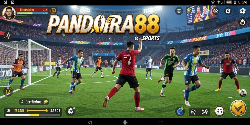 Screenshot PANDORA88 menampilkan aksi olahraga seru dalam gameplay.