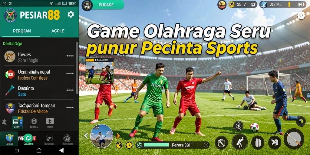 Screenshot utama gameplay PESIAR88 yang seru dan kompetitif.