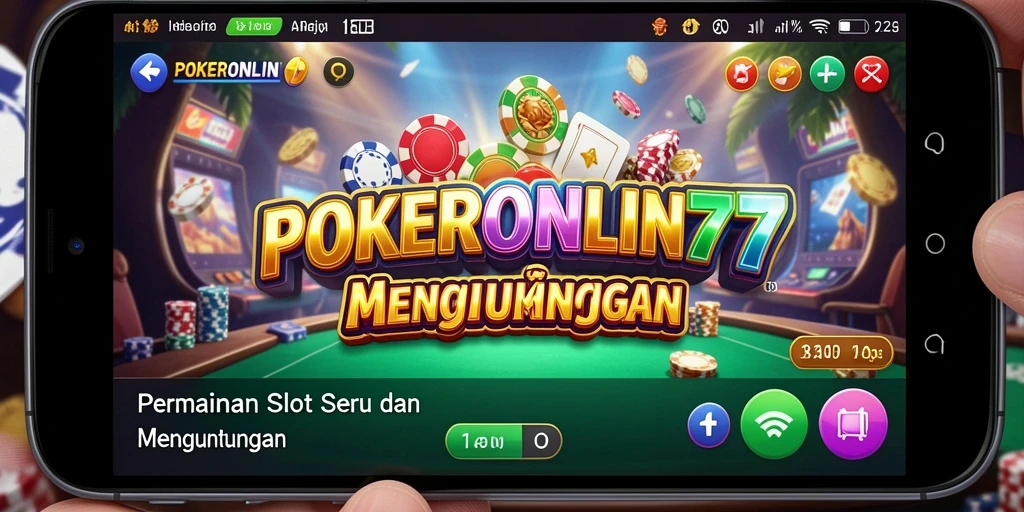 Screenshot gameplay POKERONLIN77 yang menampilkan keindahan grafis slot.