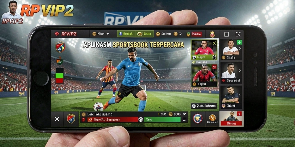 Tampilan screenshot utama RPVIP2 dengan gameplay taruhan olahraga.