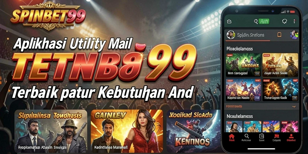 Tampilan antarmuka aplikasi SPINBET99 yang modern dan user-friendly.