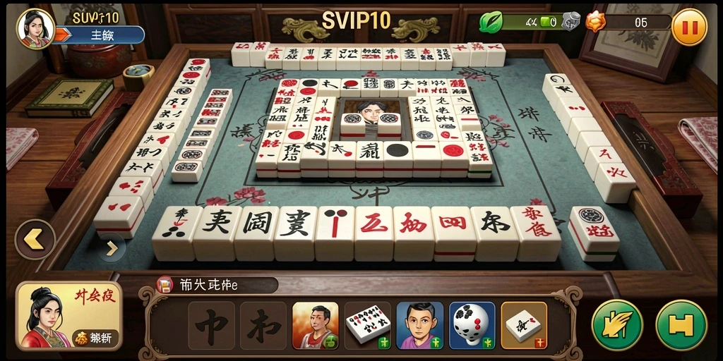 Tampilan gameplay SVIP10 dengan grafik Mahjong yang menawan.
