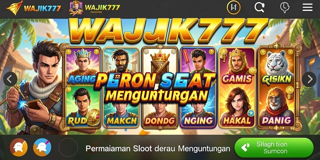 Screenshot gameplay WAJIK777 menampilkan keseruan bermain Slot.