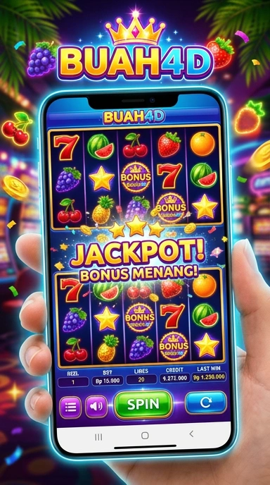 Tampilan antarmuka pengguna aplikasi buah4d dengan navigasi yang sederhana.